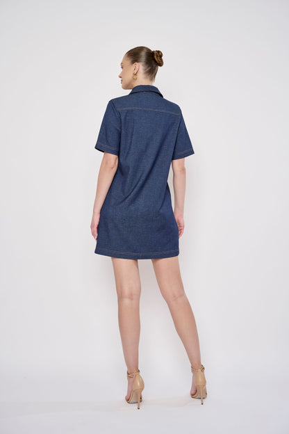 Flora Bea Alix Dress | Denim Navy
