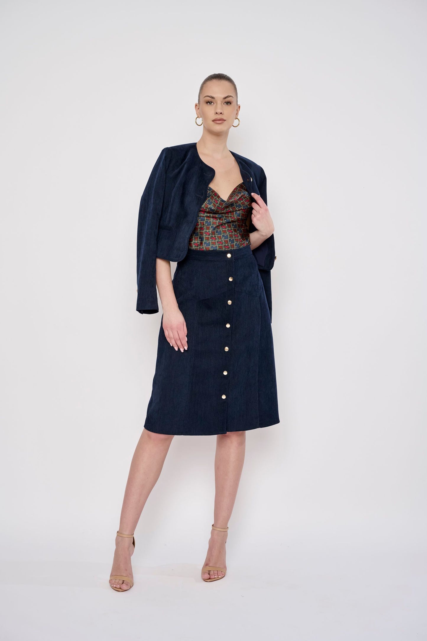 Flora Bea Hugo Skirt | Navy Denim