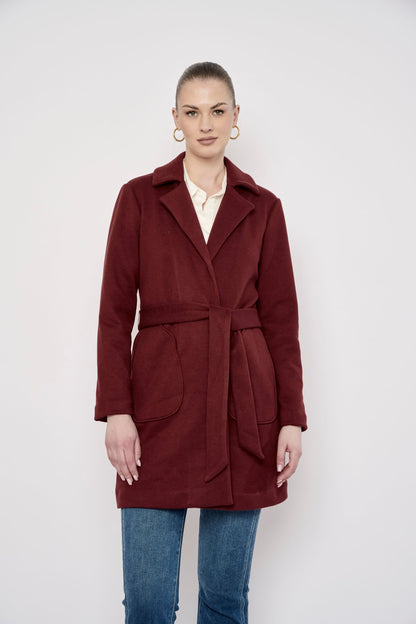 Flora Bea Odette Coat | Maroon