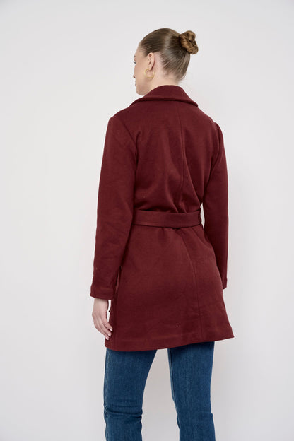 Flora Bea Odette Coat | Maroon