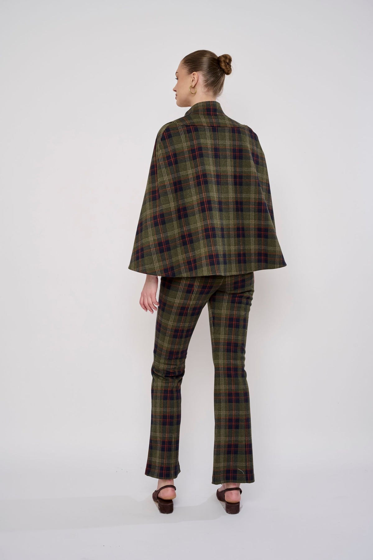 Flora Bea Vince Pants | Navy Plaid