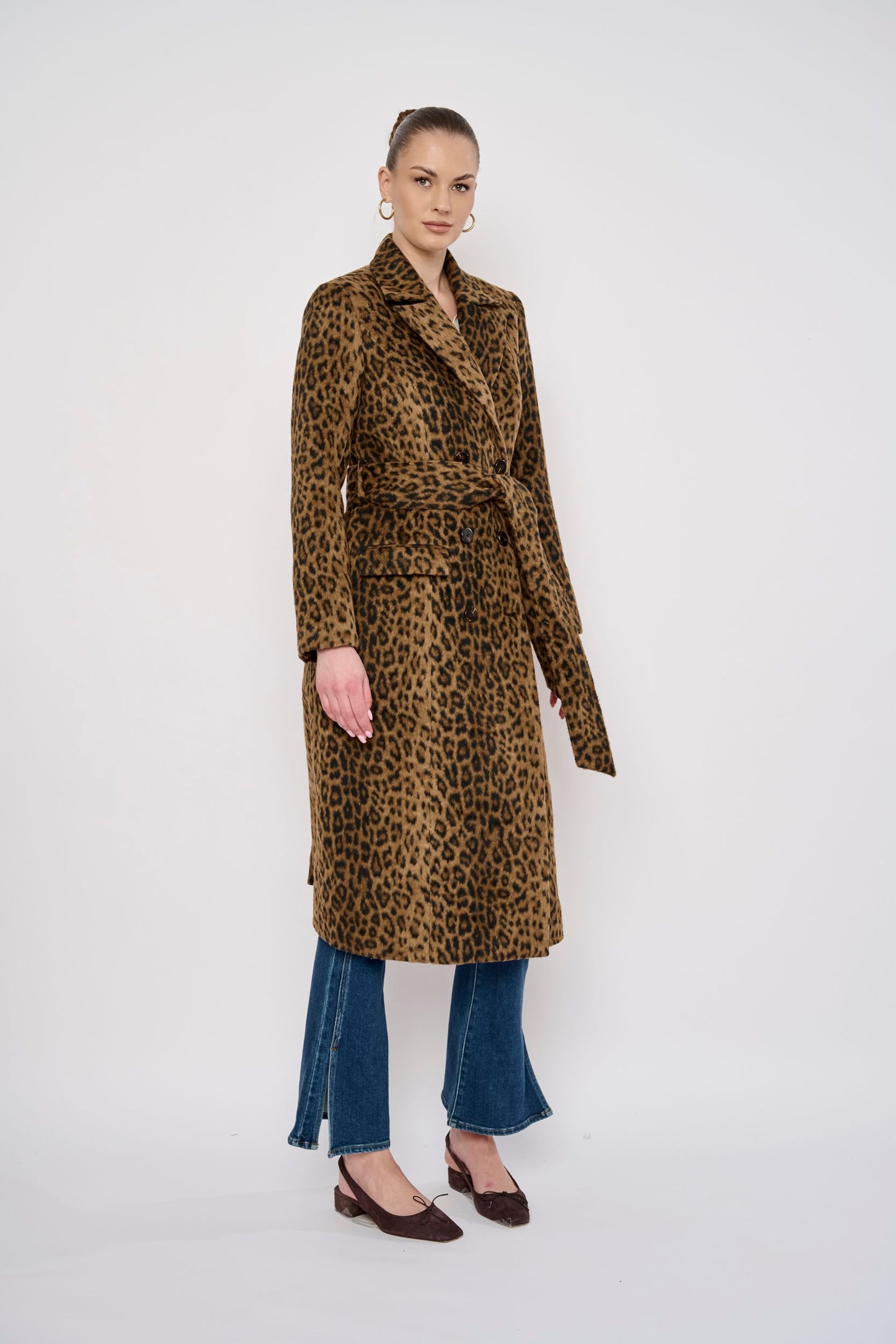 Flora Bea Romy Coat | Leopard