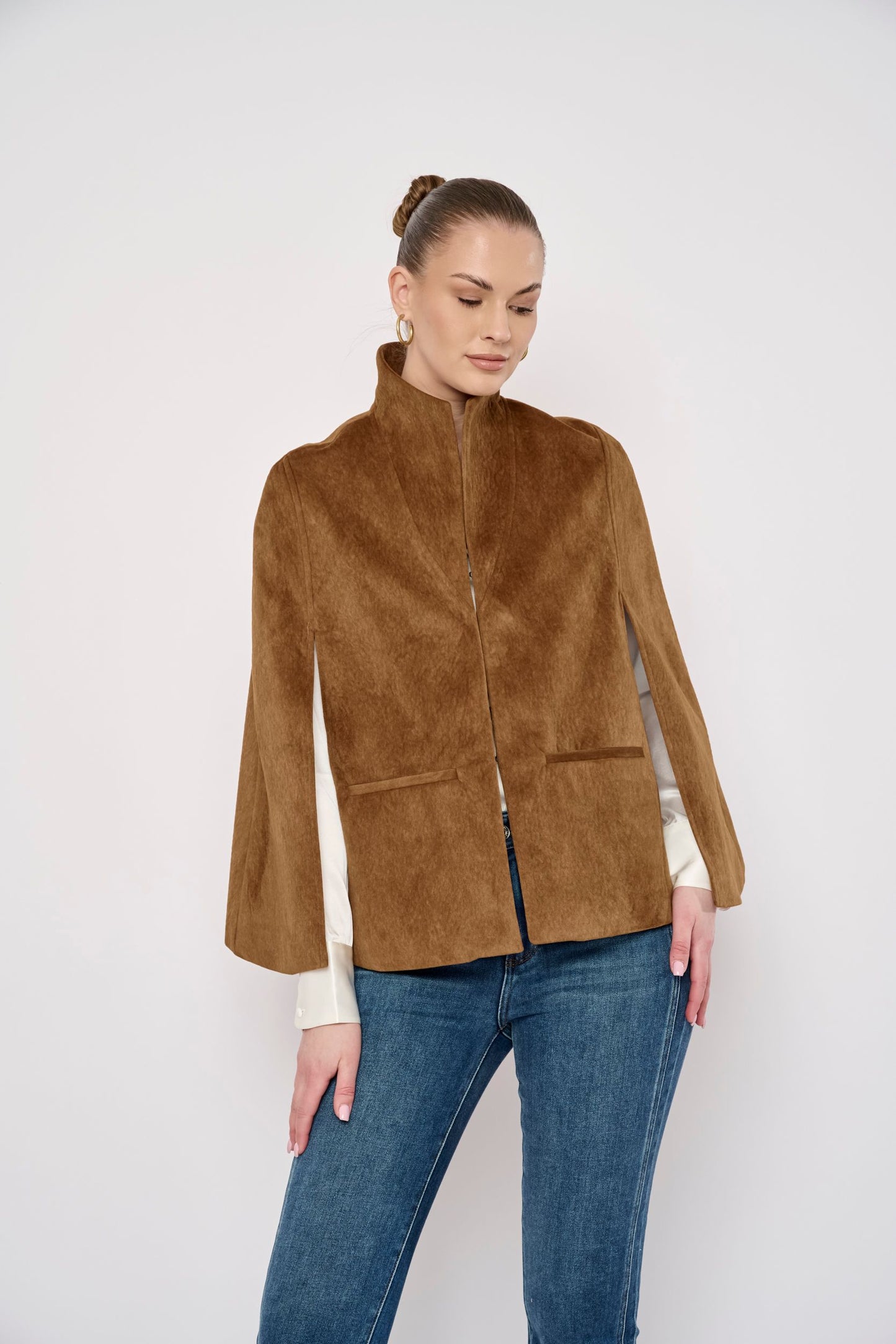 Flora Bea Sage Cape | Camel