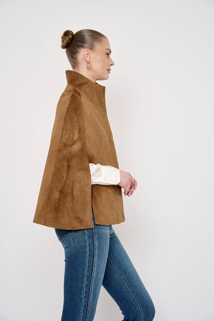 Flora Bea Sage Cape | Camel