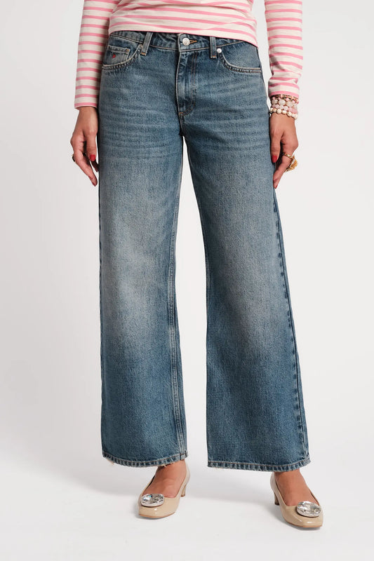 Frances Valentine Jessie Medium Rise Denim Jean | Medium Wash