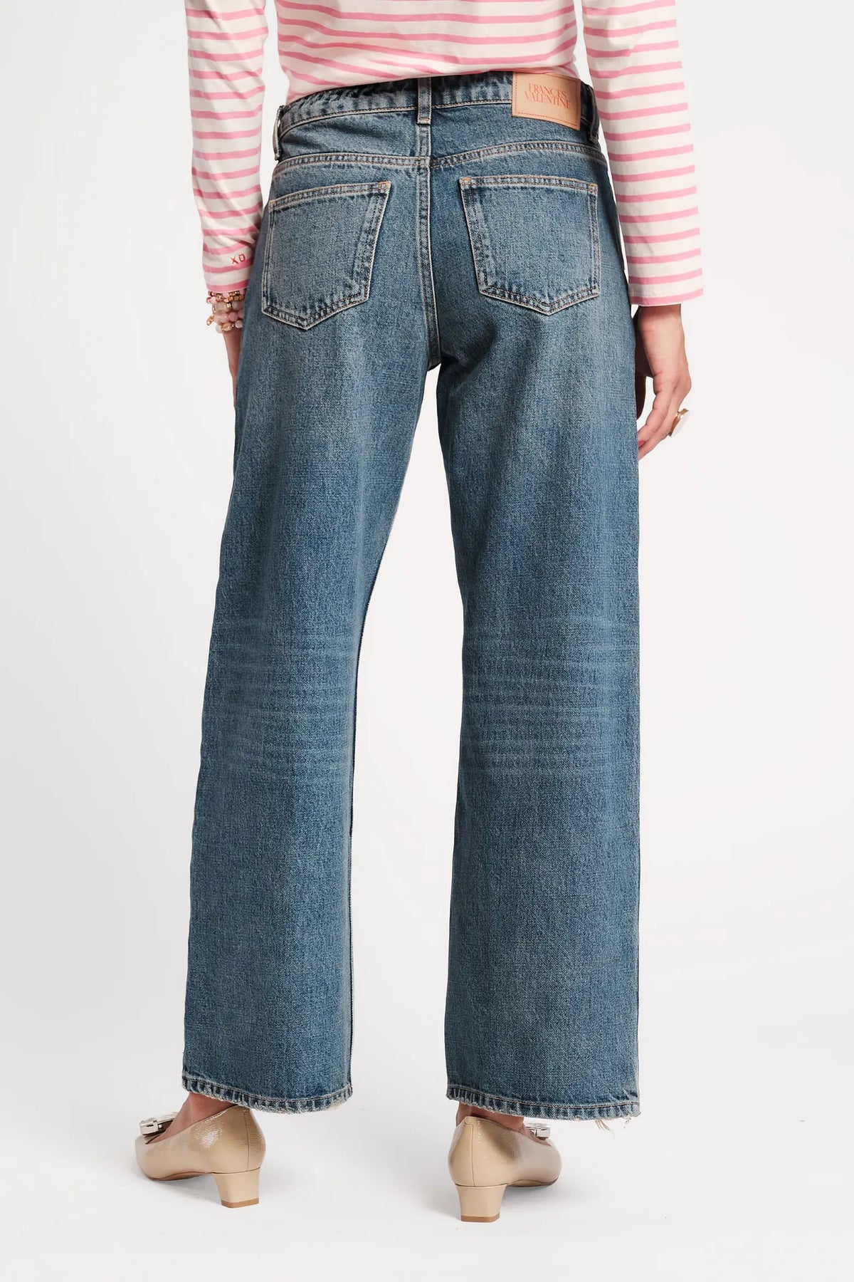 Frances Valentine Jessie Medium Rise Denim Jean | Medium Wash