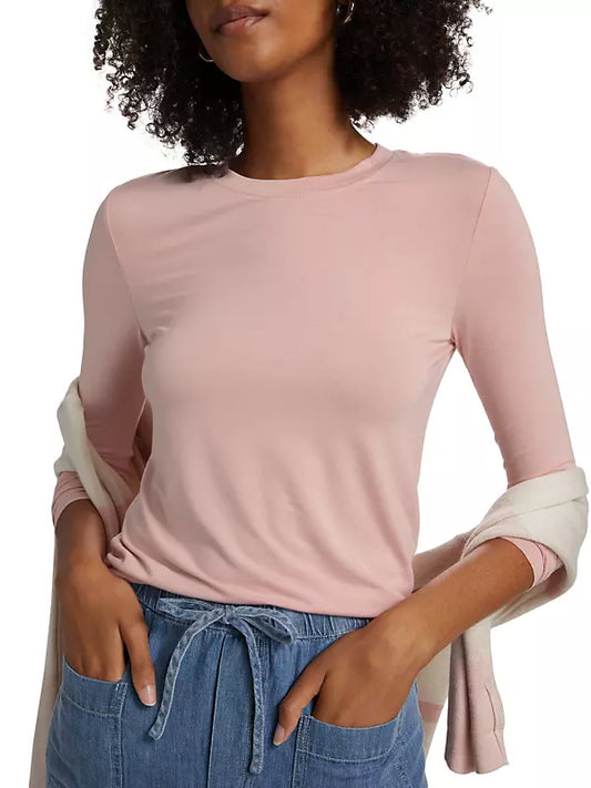 Splendid Bamboo Long Sleeve Tee- Canyon Rose