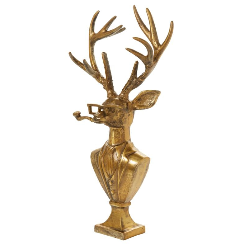 Gold Frankie Reindeer Bust