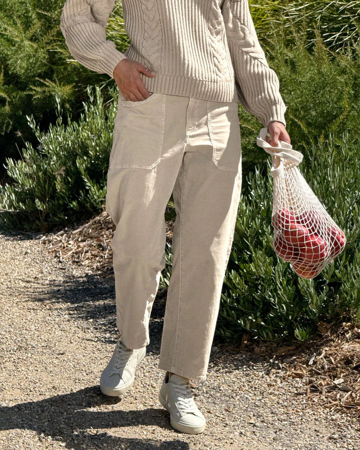 Splendid Carissa Corduroy Pant in Pale Oak