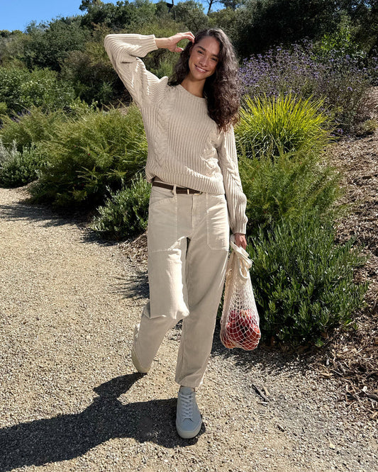 Splendid Carissa Corduroy Pant in Pale Oak