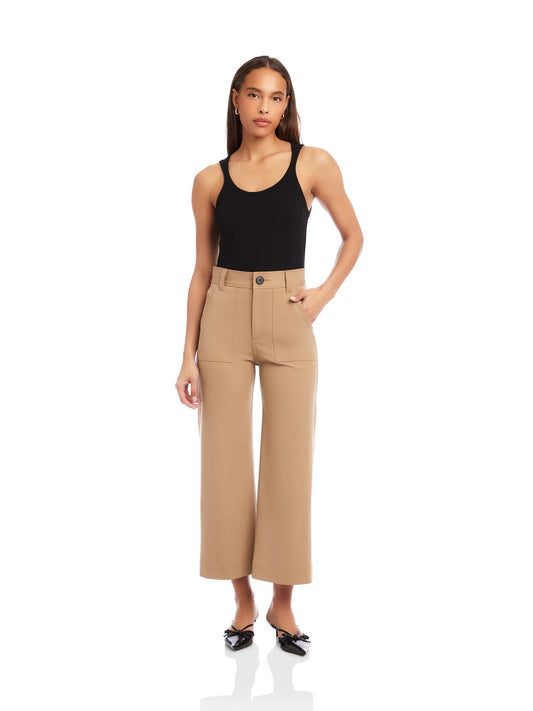 Fifteen Twenty Rylee Cropped Pant in Camel