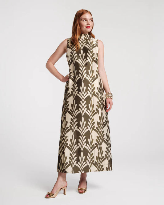 Frances Valentine Carlyle Maxi Dress Royal Palm