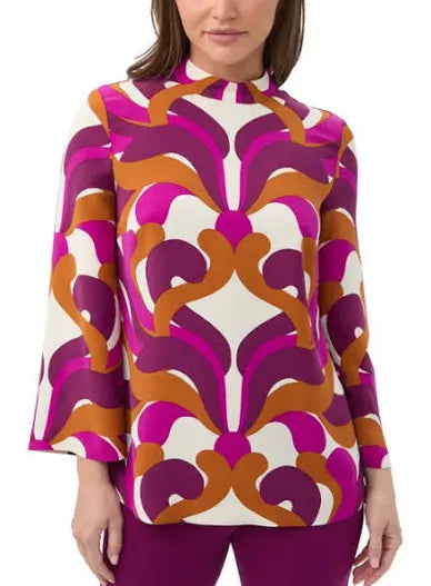Trina Turk Printed Georgette Nyssa Top