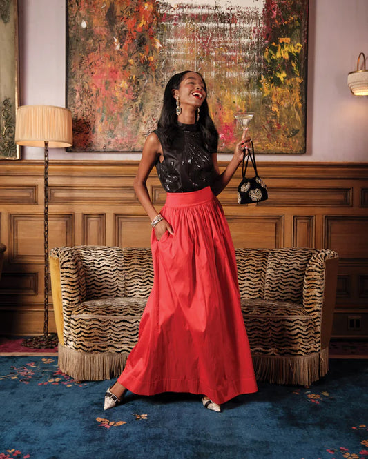 Frances Valentine Red Ball Skirt