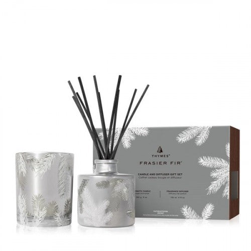 Thymes Frasier Fir Candle and Diffuser Gift Set