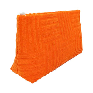 Orange Terry Tile Large Pouch