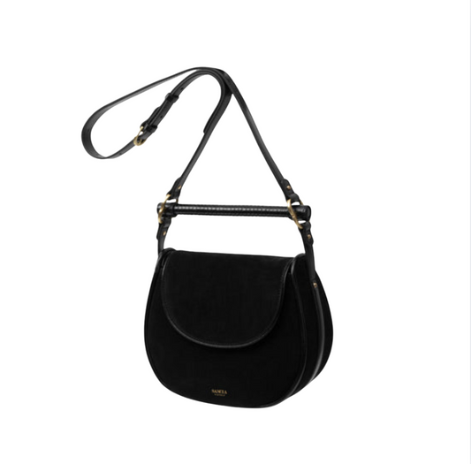 Sancia Babylon Moderne Hand Bag | Black Suede