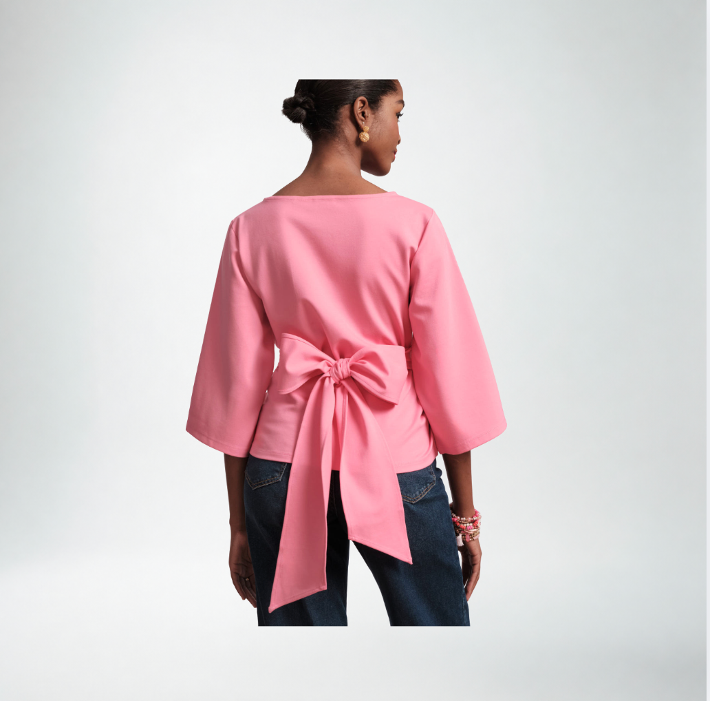 Frances Valentine Whitney Wrap Top | Pink