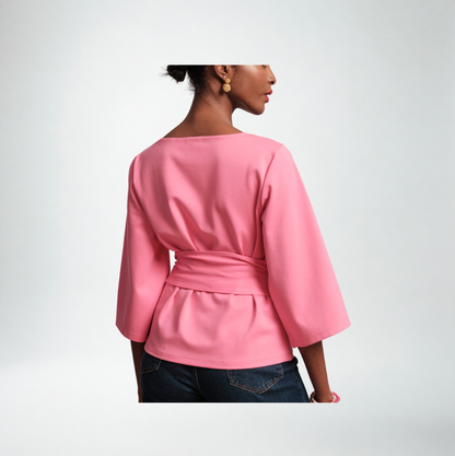 Frances Valentine Whitney Wrap Top | Pink