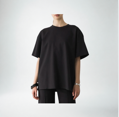 Ripley Rader Ponte Knit Big Shirt | Black