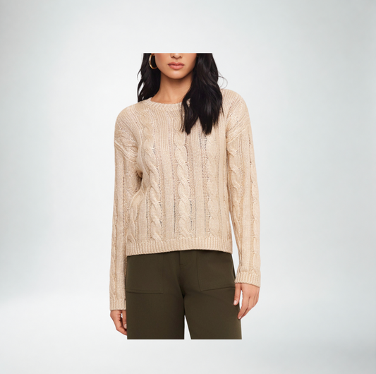 Fifteen Twenty Levie Sweater |Gold Metallic