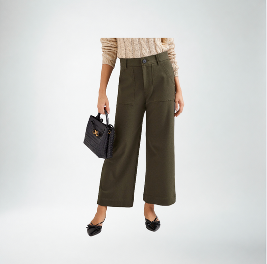 Fifteen Twenty Rylee Cropped Pants | Olive