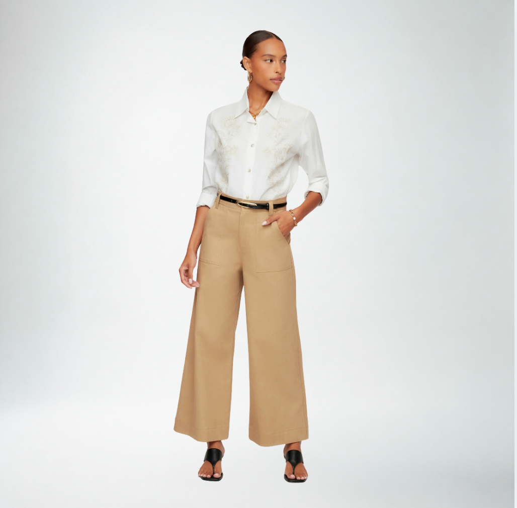 Fifteen Twenty Ryder Crop Pant | Khaki