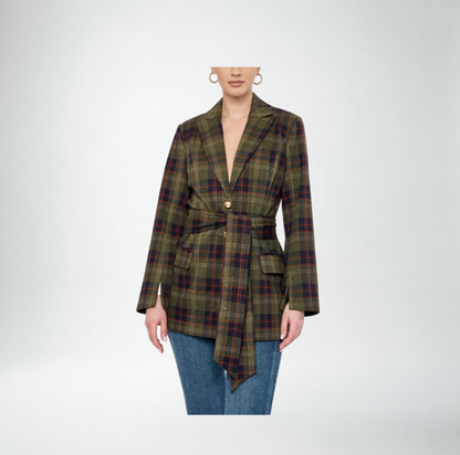 Flora Bea Cianna Jacket | Navy Plaid
