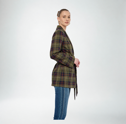 Flora Bea Cianna Jacket | Navy Plaid