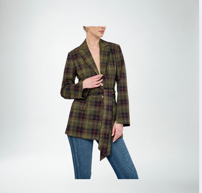 Flora Bea Cianna Jacket | Navy Plaid