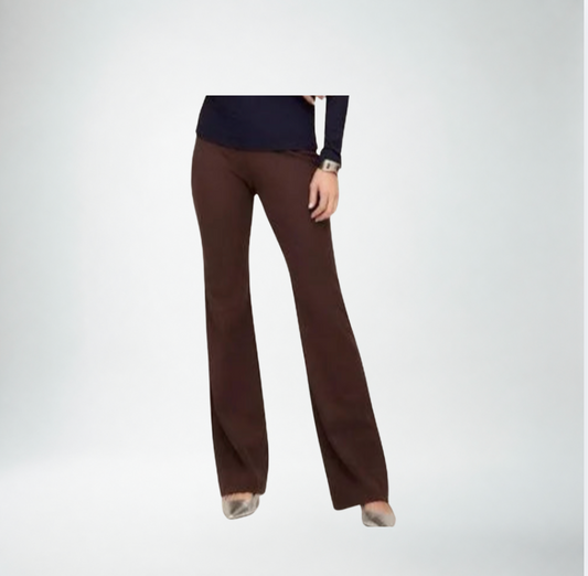 Fifteen Twenty Boot Cut Woven Bungee Twill Pant | Brown
