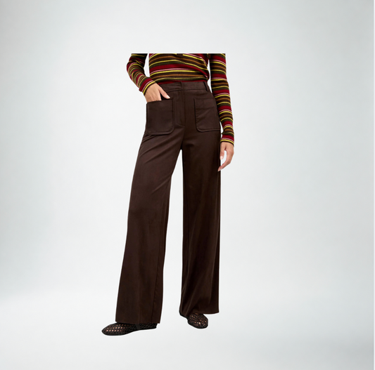 Trina Turk Zinn Pant | Cioccolato Cio Suede