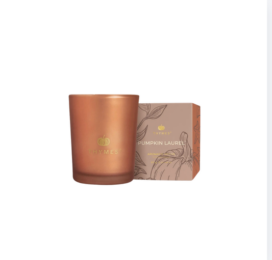 Thymes Votive Candle | Pumpkin Laurel 2 Oz