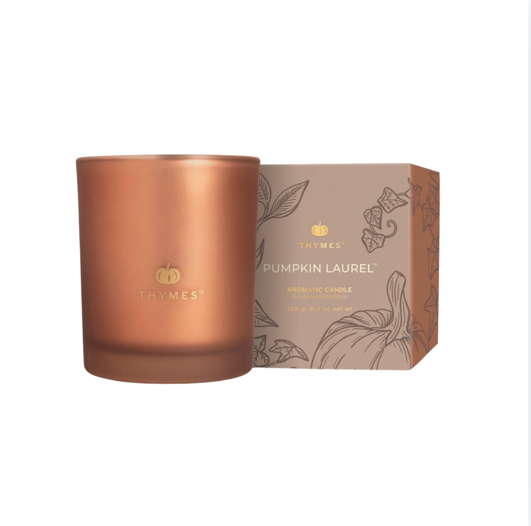 Thymes Boxed Candle | Pumpkin Laurel 6.5 Oz