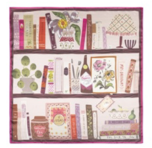 Echo Bookworm Silk Square | Dusty Rose