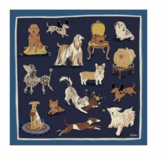 Echo Doggie Daycare Bandana Silk | Navy