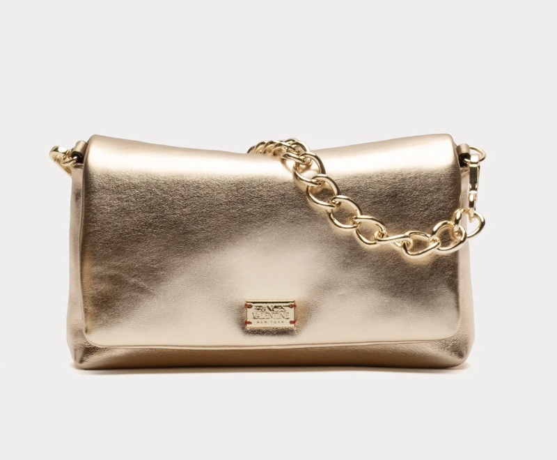 Frances Valentine Small Effie Nappa Bag | Lambskin Leather Platino