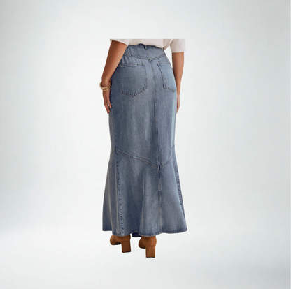 Splendid Lounge Front Slit Skirt | Denim