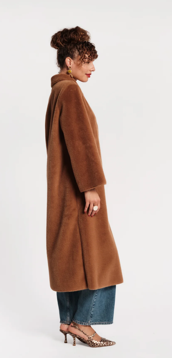 Frances Valentine Paulette Faux Fur Coat | Camel