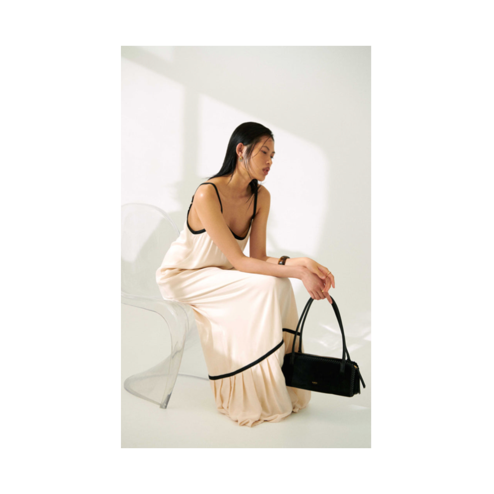Sancia Kotli Hand Bag | Black Suede