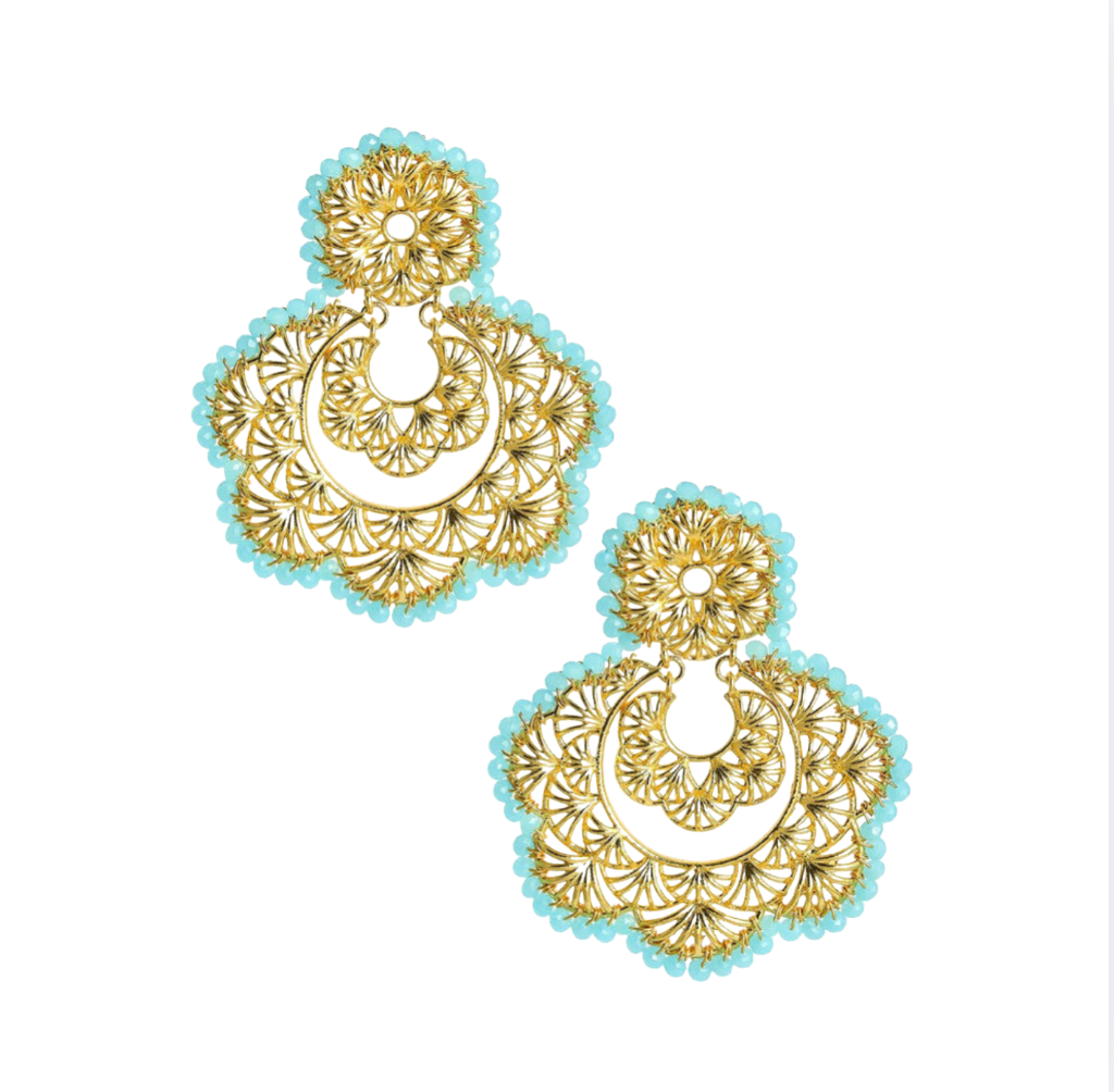 Lisi Lerch Sydney Beaded Earrings  | Aqua