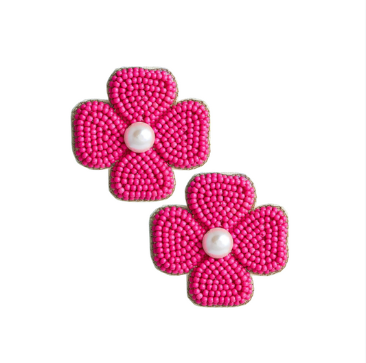 Lisi Lerch Kerry Stud Earring | Hot Pink