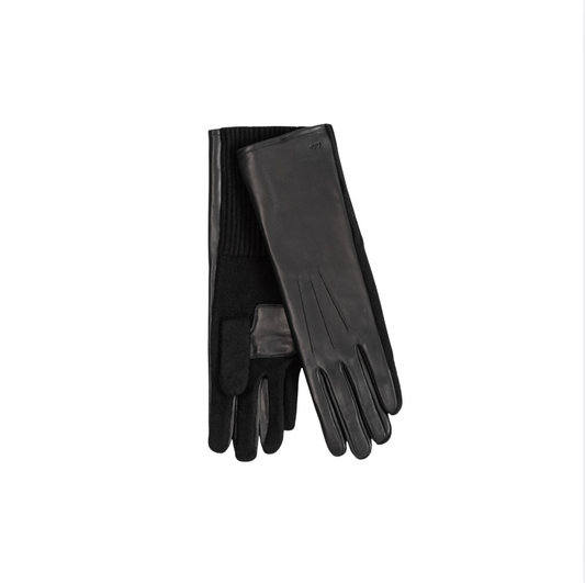Echo Long Leather Glove | Black