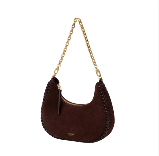 Sancia Zatka Hand Bag | Espresso Suede