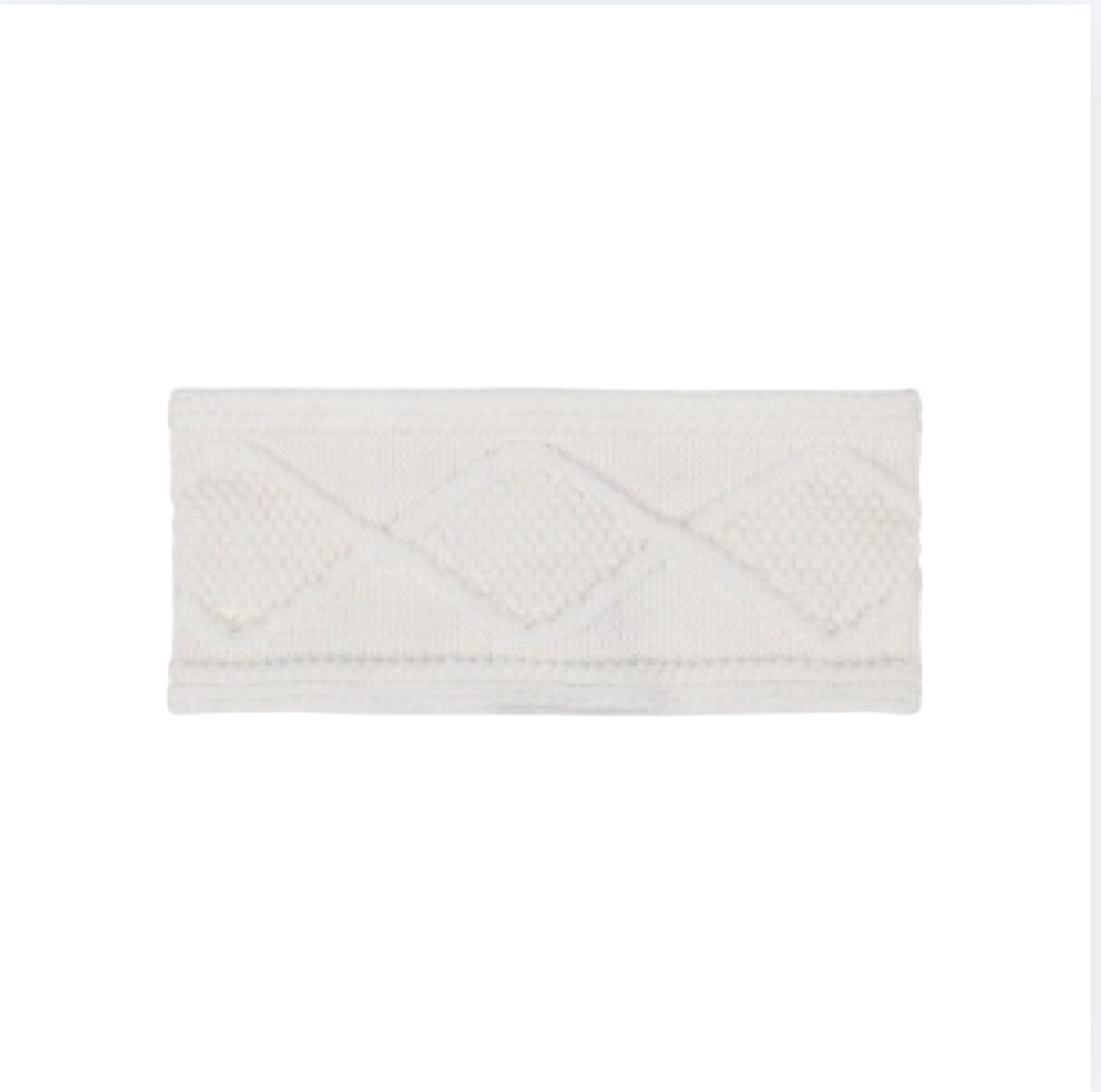 Echo Modernist Block Headband | Vanilla