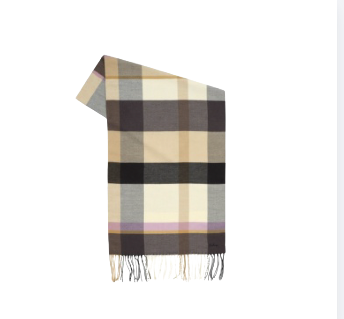 Echo Cubist Plaid Scarf | Black