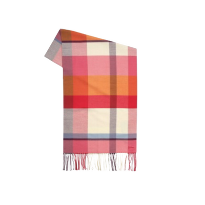 Echo Cubist Plaid Scarf | Dahlia