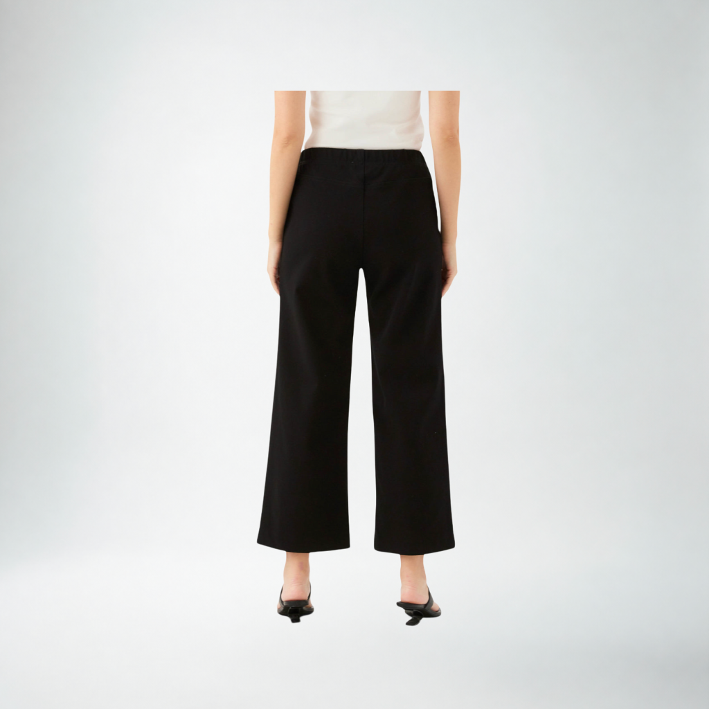 Fifteen Twenty Wide Leg Crop Pant | Black