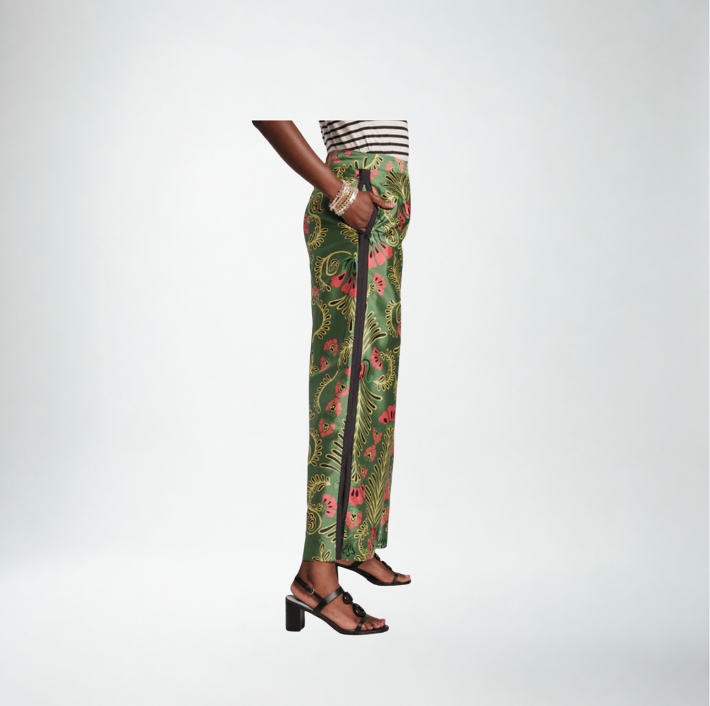 Frances Valentine Palazzo Canopy Pant | Pink/Green Multi