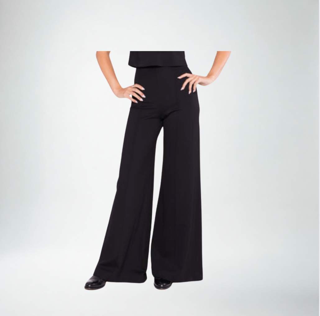 Ripley Rader Ponte Knit Long Wide Leg Pant | Black
